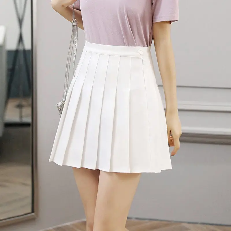 

JK skirt female short skirt 2021 four seasons new skirt female student was thin high waist wild a line skirt half skirt female