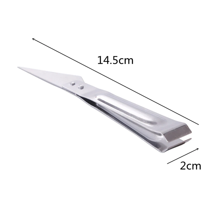 

1Pc Tweezers For Fish Multifunction Stainless Steel 2 In 1 Fish Bone Remover Chicken Feather Puller Tweezer Kitchen Seafood Tool