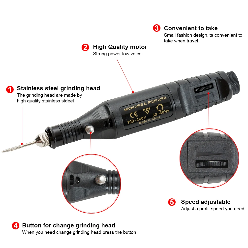 Dmoley Pro электрическая ручка для ногтей дрель педикюра маникюрная машина пилка