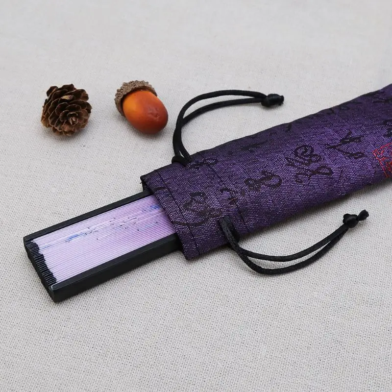 Декоративная складная сумка для веера в китайском стиле каллиграфии