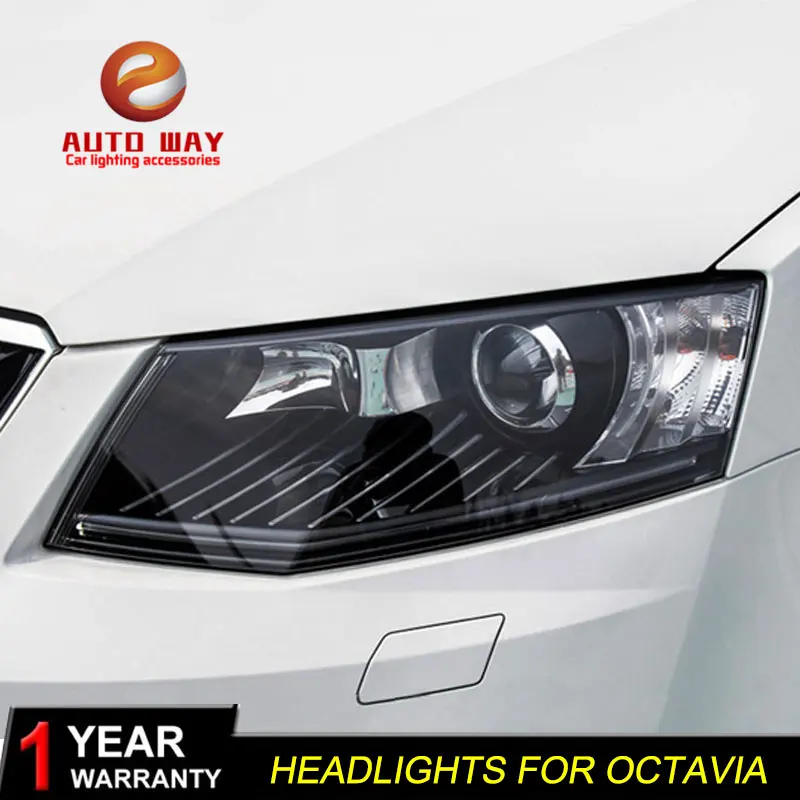 Высококачественный чехол для стайлинга автомобиля Skoda Octavia 2015 фары светодиодный