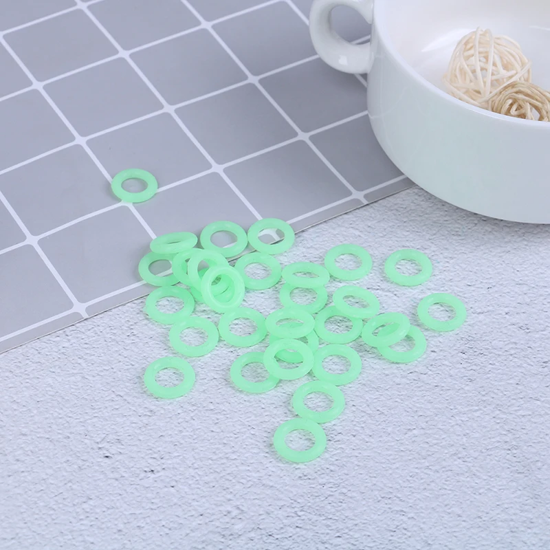 

30Pcs/Pack Green Color Camping Nail Night Vision Luminous Ring Round Multi-functional Tents Accessories