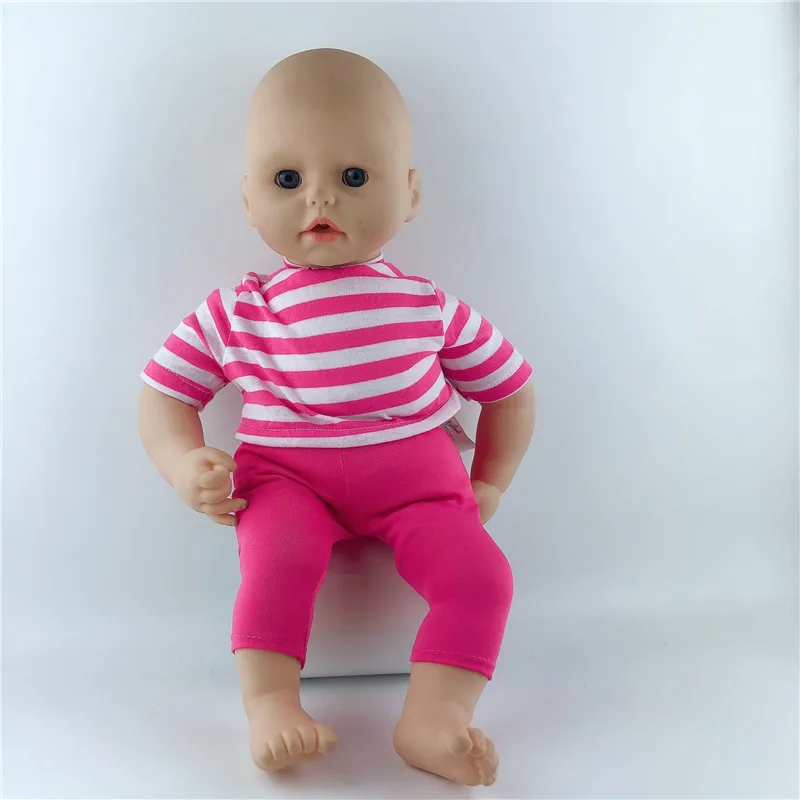 Розовый комбинезон + шапка комплект одежды для куклы подходит 46 см/18 дюймов