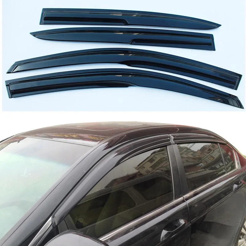 Window Visor For Honda Accord  2008 2009 2000 2011 2012 Wind Shields Sun Rain Deflector Guards Side Window Deflector