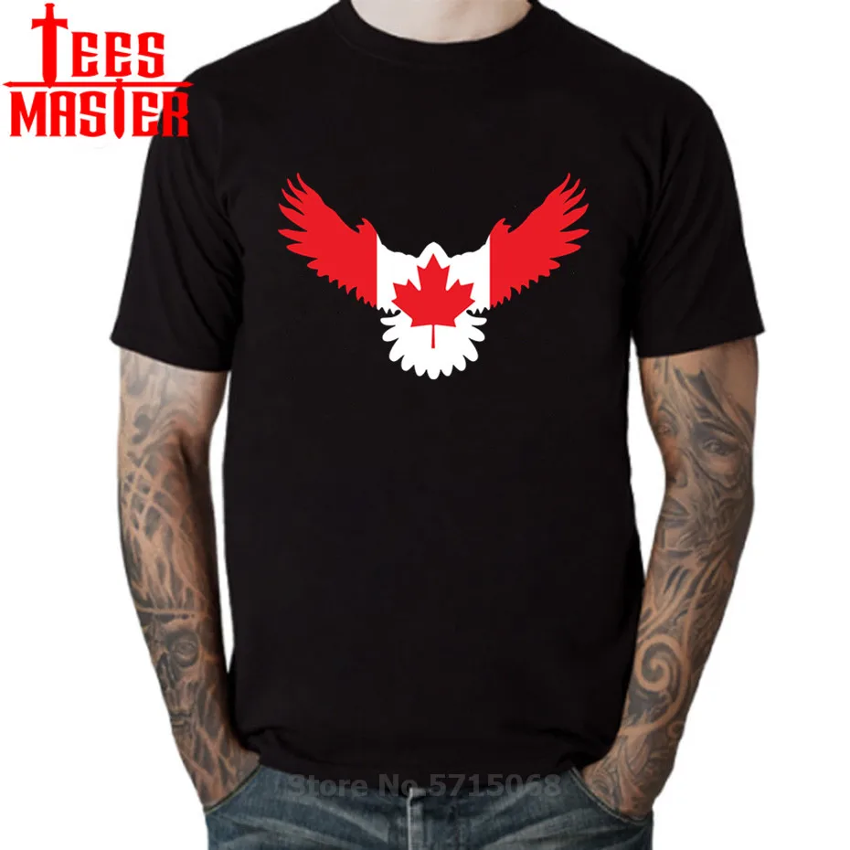 Орел флаг Канады молодой человек футболка 2020 высокое качество модные