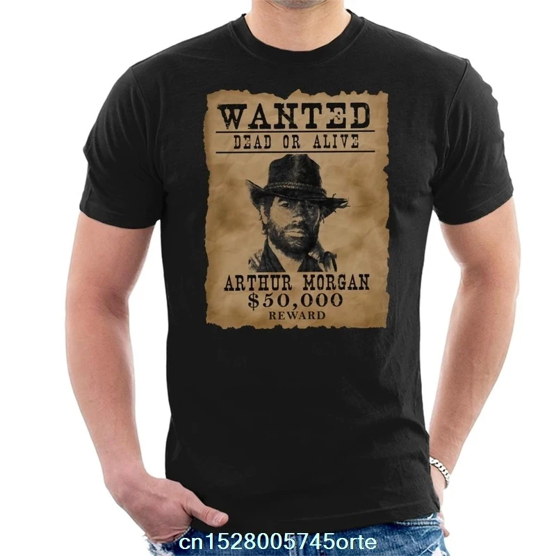 Мужская футболка с принтом camiseta Dead Redemption Arthur Morgan 100% хлопок женская