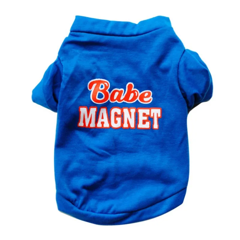 

Letter Printing Summer Dog Clothes Dog Shirt Cat T-shirt Cotton Puppy Pet Dog Vest Clothing Pet Accessories