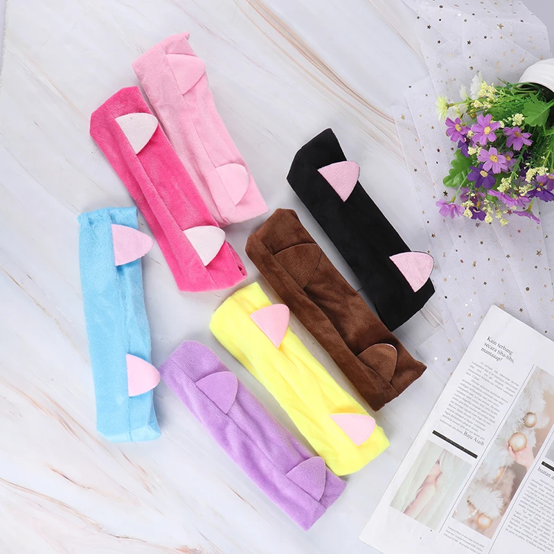 Милые кошачьи ушки ободки для волос повязка модных женщин девушек мытья лица