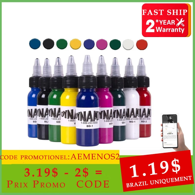 Черные чернила для татуировок 7 цветов 30 мл|Чернила тату| |