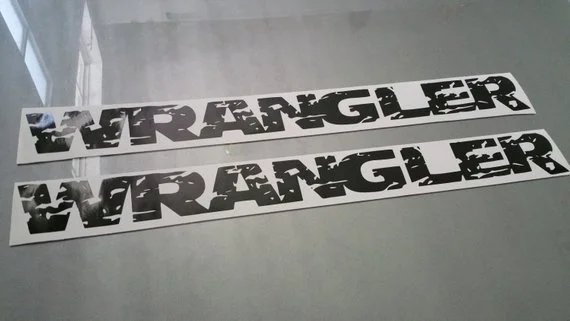 Для 2 шт для Jeep Wrangler distressed Wrangler hood наклейки