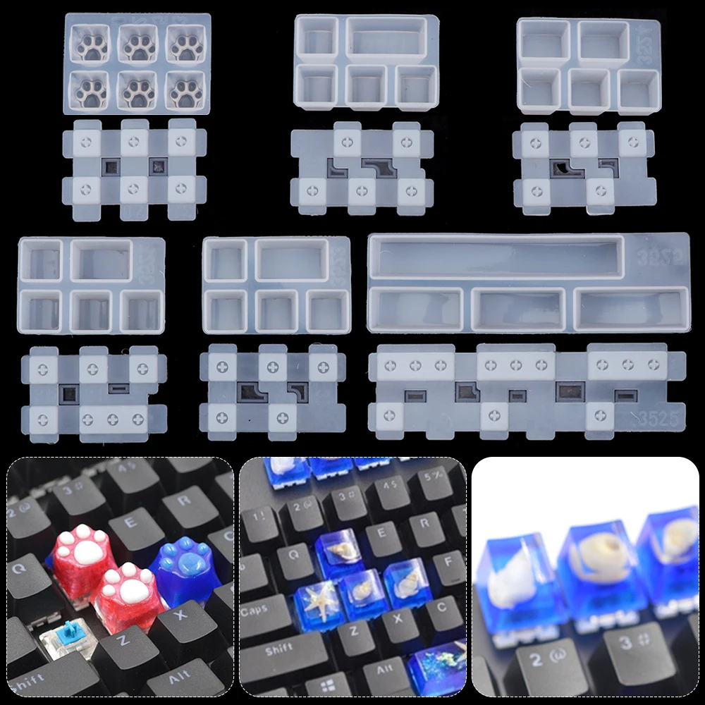 1 шт. DIY Механическая клавишная крышка силиконовая форма кристальная