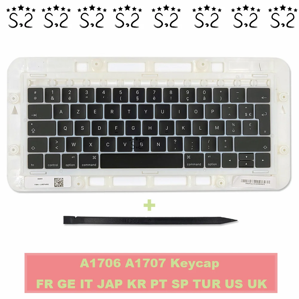 Колпачки для клавиатуры A1706 A1707 Macbook Pro Retina 13 дюймов 15 сменные клавиши 2016 2017
