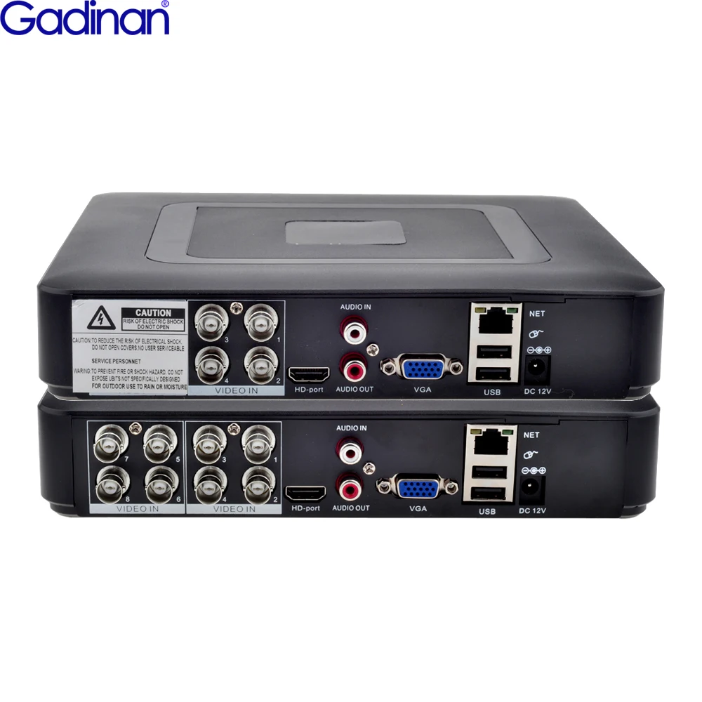 Видеорегистратор Gadinan Hybrid 4 канала 8 каналов AHD 5 МП NVR H.265X XVR аналоговая камера HDMI