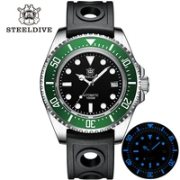 steeldive official mechanical dive watch 1000m waterproof nh35 movement blue luminous sd1964 mens luxury wrisitwatch ghost king