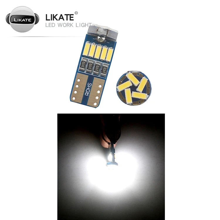 

1x Car Signal Light T15 W16W LED Bulb T10 W5W 4014 LED Lights Canbus No error High Power White DC 12V Reverse Back Parking Lamps