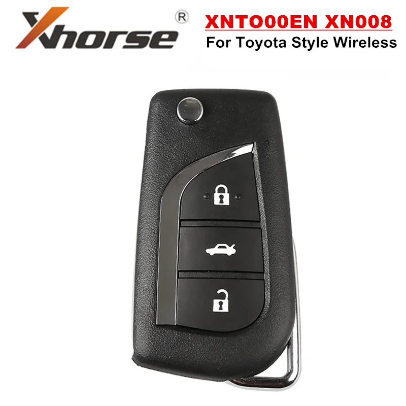 XHORSE XNTO00EN XN008 для Toyota Стиль 3 кнопки беспроводной универсальный дистанционный ключ