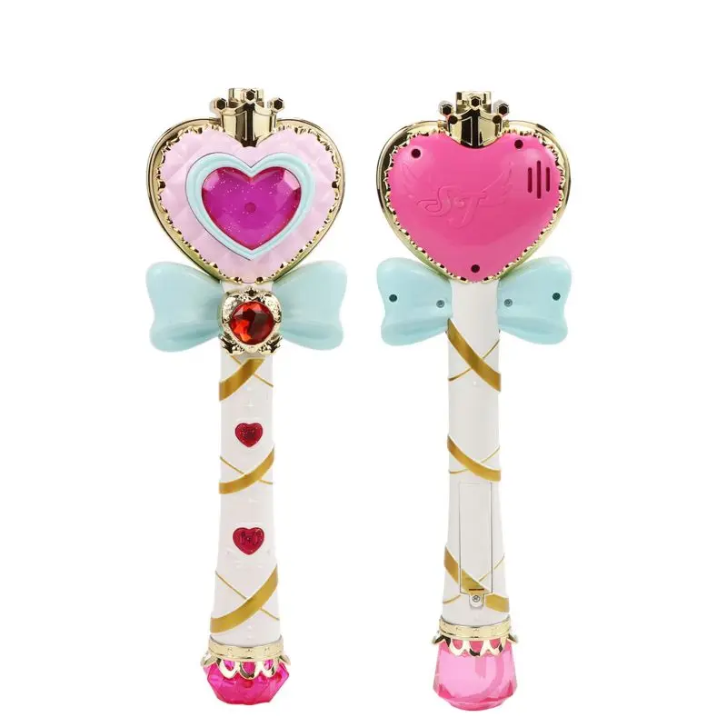 

Musical Light-up Bubble Magic Wand Bubble Machine Bubble Blower with 2 Bottles Bubble Solution, 2 Settings, Gift for Kids Girl