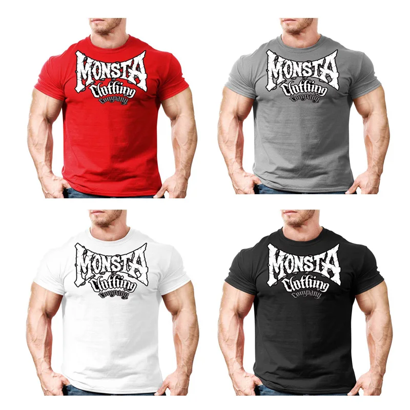 Новинка 2019 Спортивная мужская футболка с принтом черепа размера плюс Мужская для