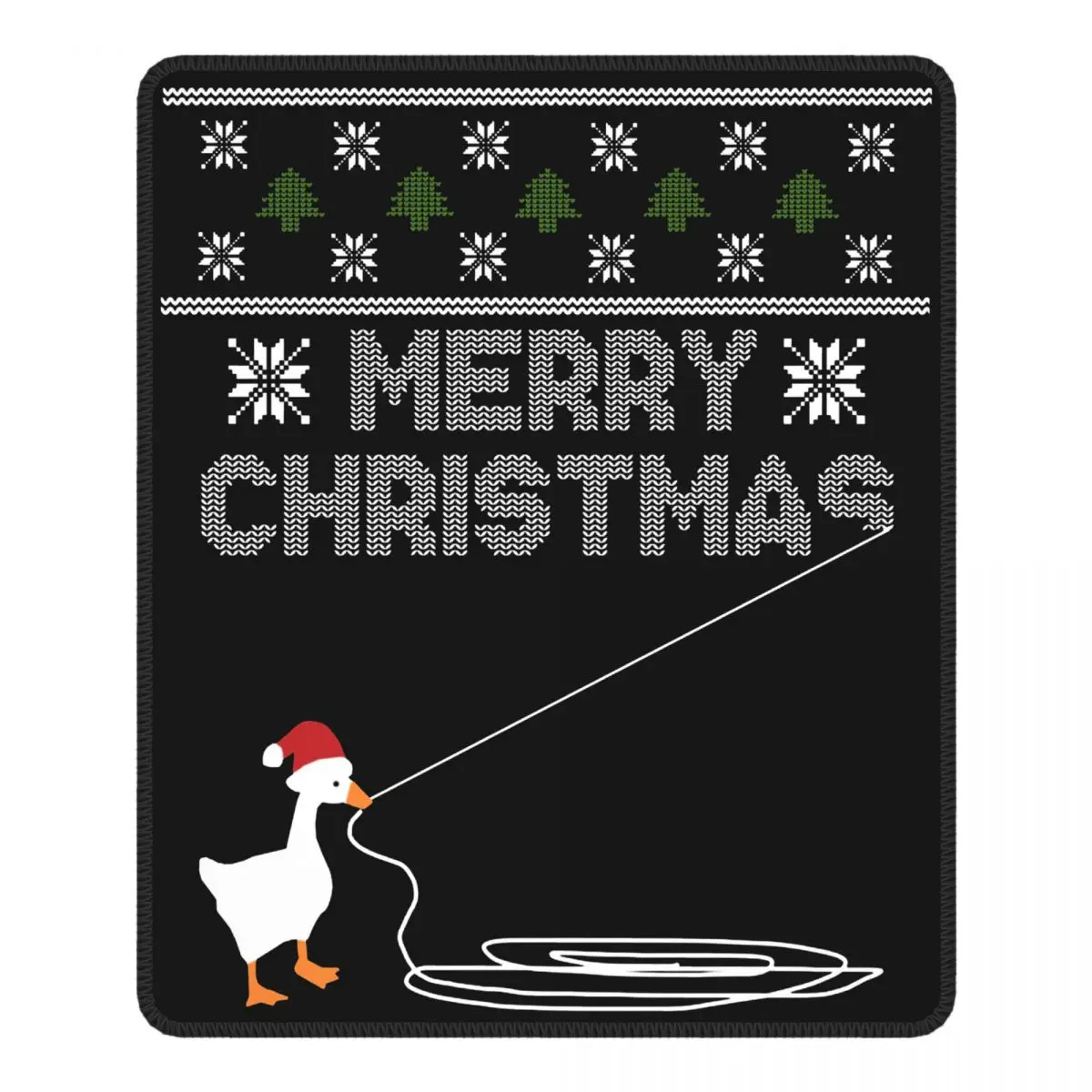 

Christmas Goose Montage Lovely Mouse Pad Untitled Goose Game Antislip Mouse Mats Natural Rubber Computer Keyboard Desk Pad