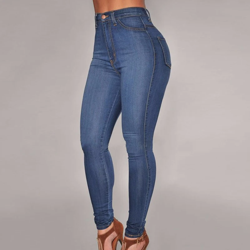 

Boyfriend Streetwear Jeans Slim Jeans Girls for women Cotton 2020 Long Solid Summer Waist New Pants fall Clothing Denim High