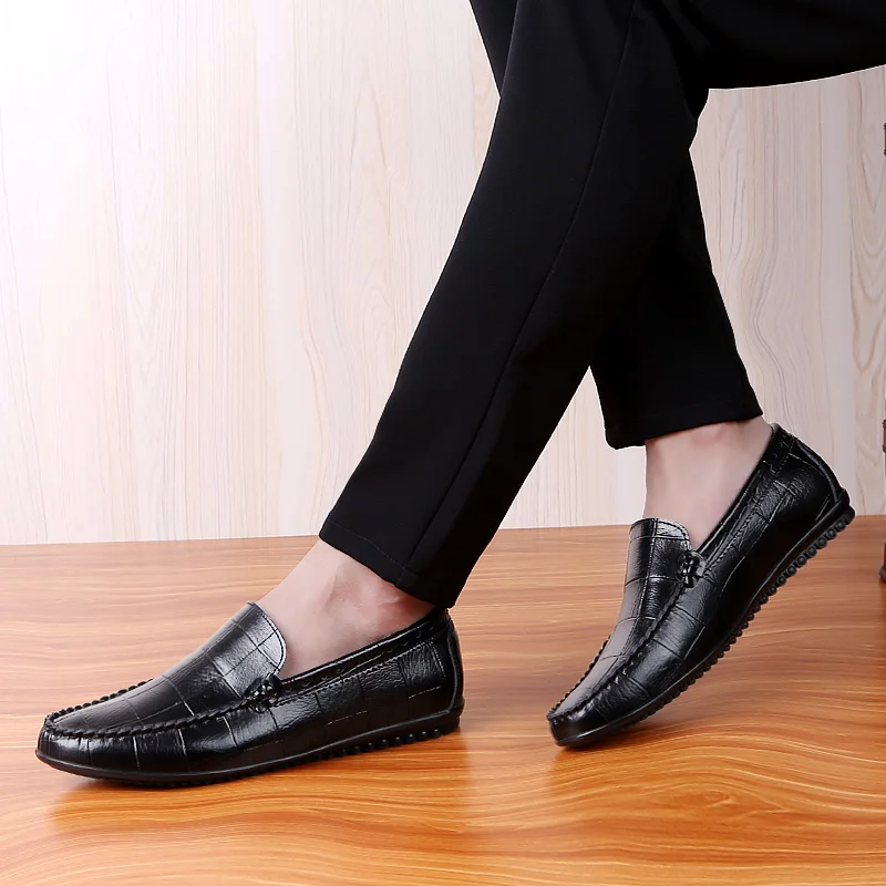

Breathable Men Loafers Shoes Elegant Slip On Men Shoes Driving Shoes Man Leather Moccasin Mens Chaussure Cuir Homme