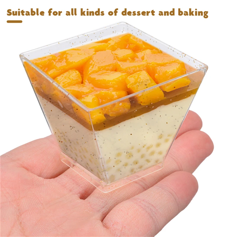 25 шт 60 мл одноразовые пластиковые чашки прозрачная порция прозрачный