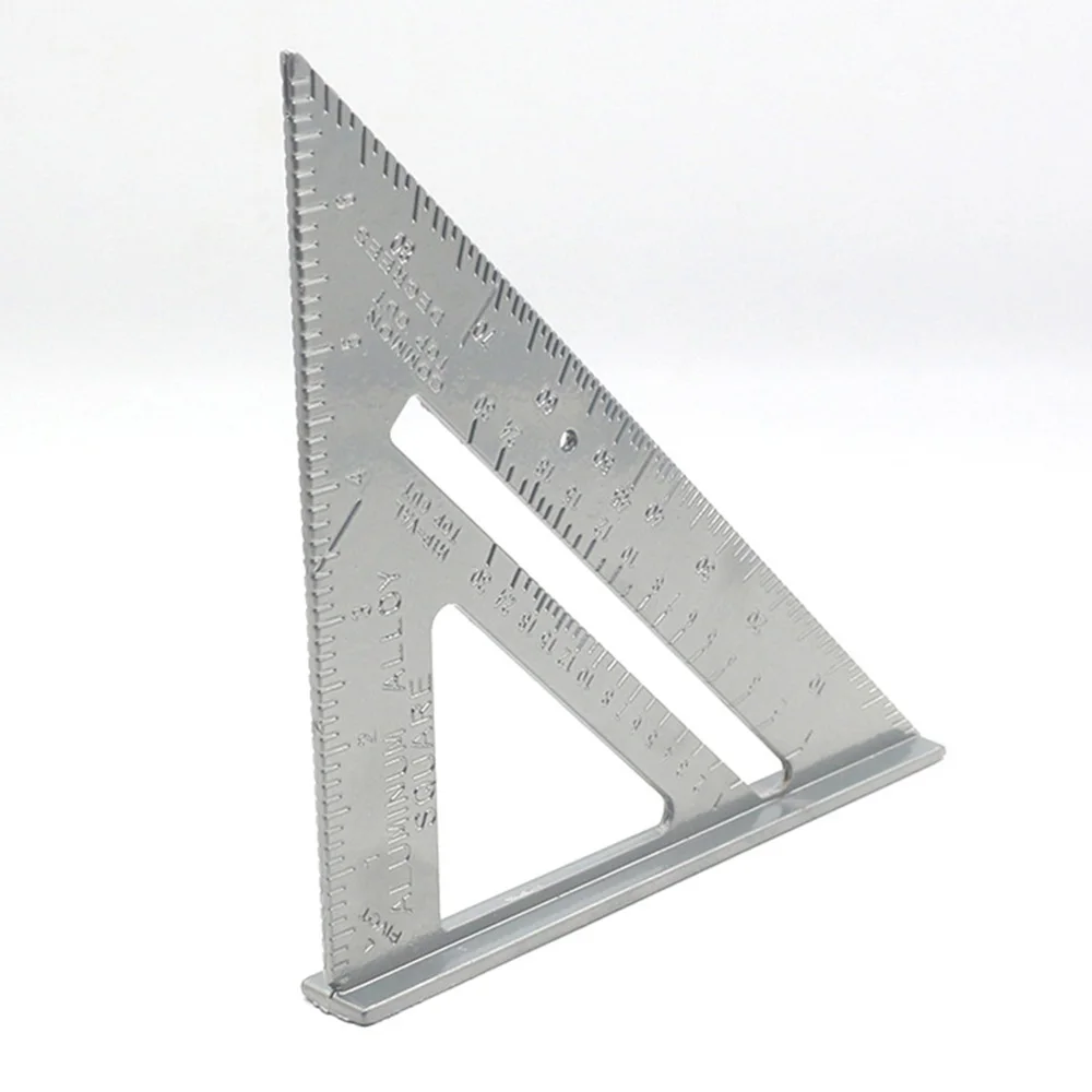 

Aluminum Alloy Black Steel 7 Inch Square Triangle Ruler Woodworking Hot Sale