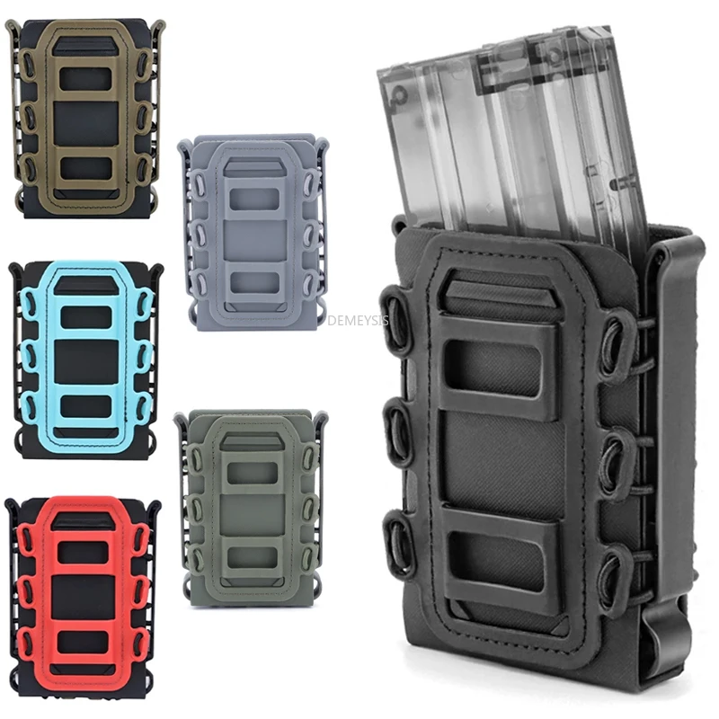 

Tactical Molle Magazine Pouch 5.56 7.62mm AR15 M4 Fast Mag Holder Case for Hunting Airsoft Paintball