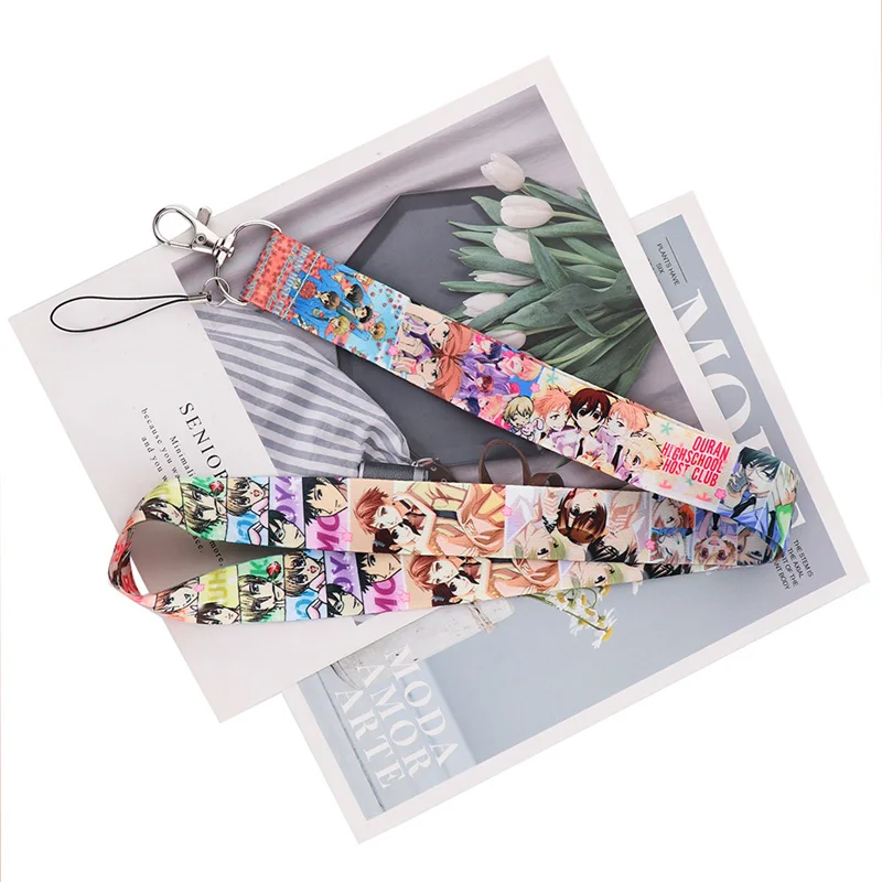 

Ouran High School Host Club Lanyard for Keys Phone Cool Neck Strap Lanyard for Camera Whistle ID Badge Cute ribbons Gift