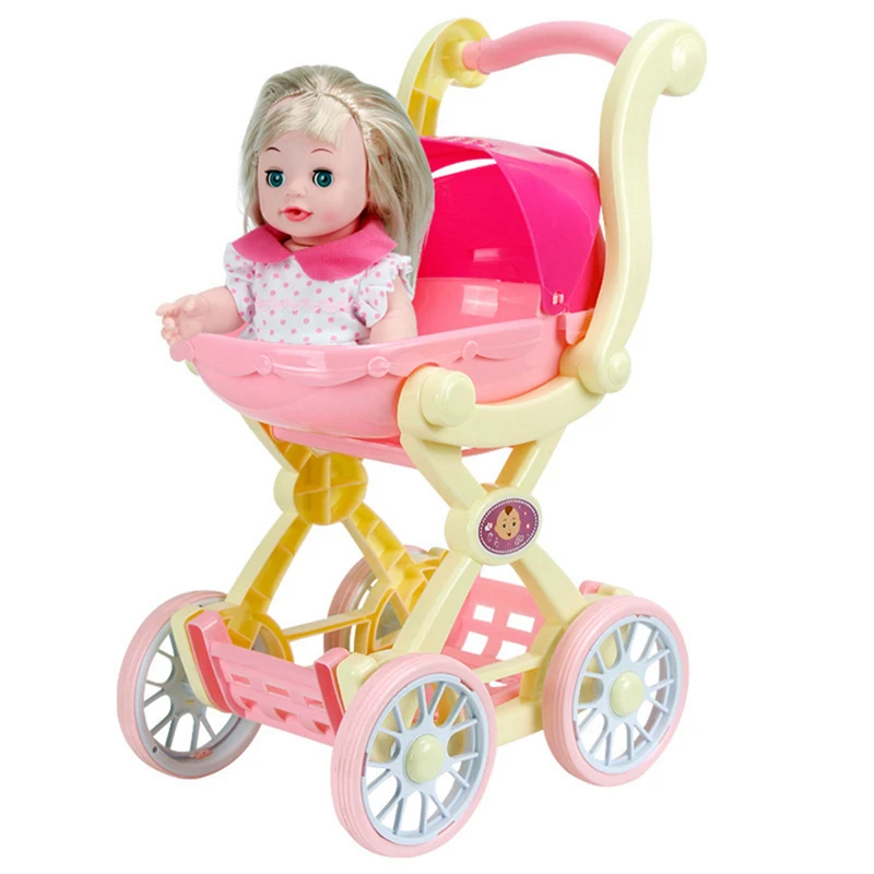 

Thicken Simulation Child Trolley Girls Play House Trolley Boys and Girls Toy Gifts