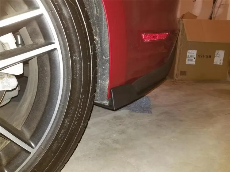 Для Ford Mustang боковая надрезаемая подкладка, abs боковая юбка обернута вокруг небольшого угла