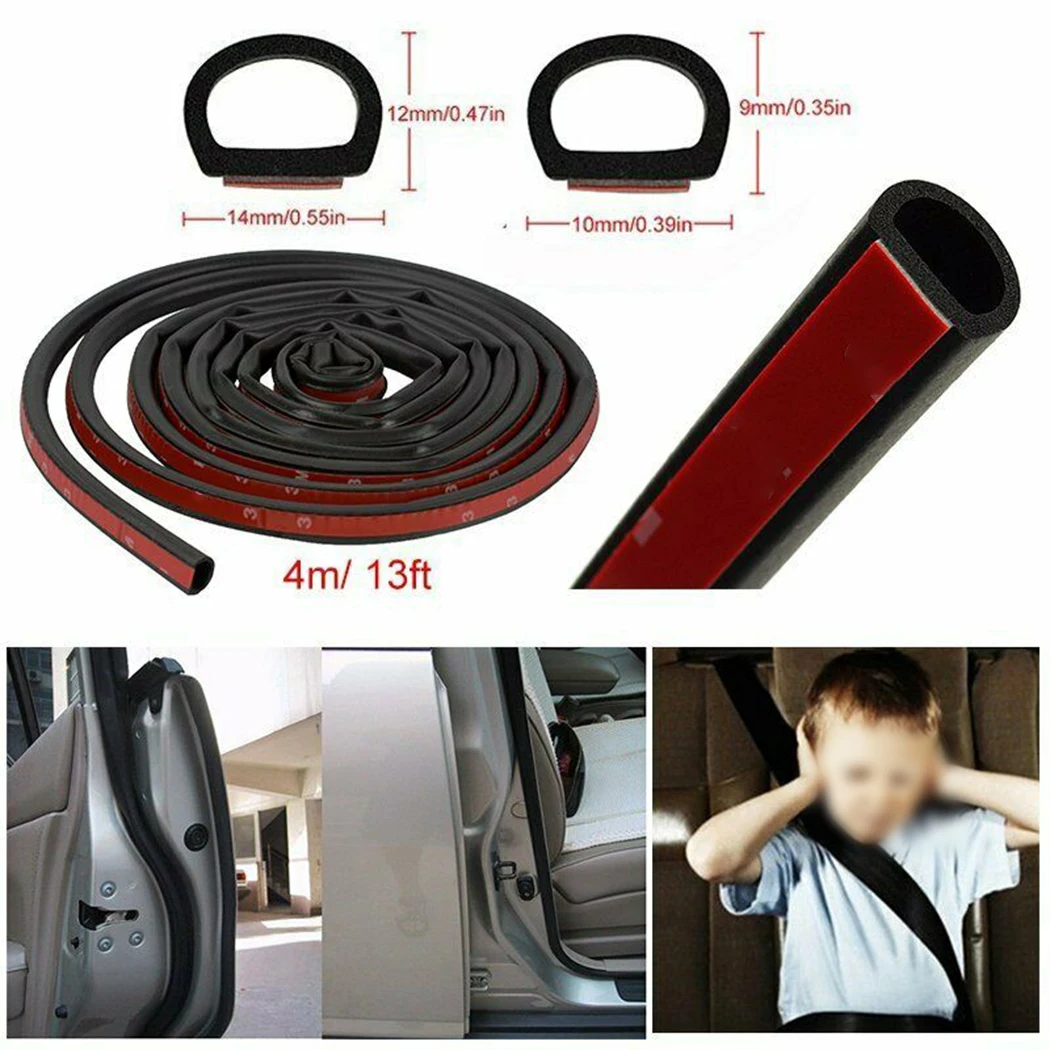 D 4 м резиновая уплотнительная лента для изоляции двери автомобиля клейкая