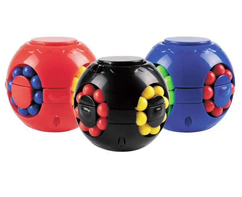 Детская игрушка антистресс вращающийся волшебный куб-фасоль на кончик пальца