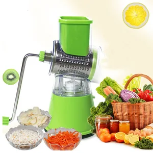 manual vegetable cutter slicer kitchen accessories multifunctional rotary grater cutter slicer potato cheese kitchen gadget free global shipping