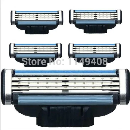 

4pcs/lot Men's Face Shaving Razor Blades Beard Shaver High Quality Sharp Razors Blade Standard For Mache 3