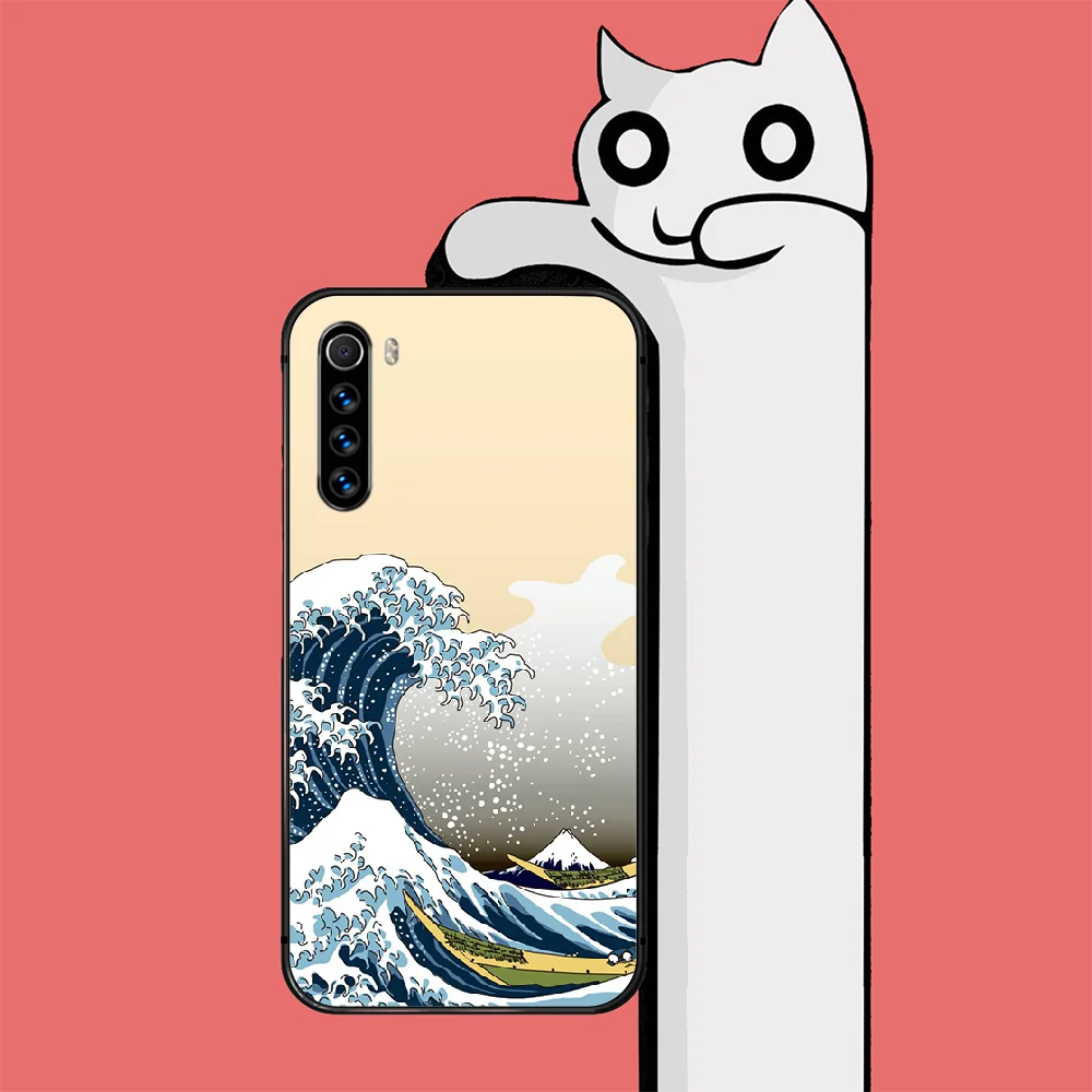 

Japanese Style Art Phone Case Cover For Xiaomi Mi Note 8 9 3 9 A2 A3 9T 10 Max Pro Lite Ultra Black Black Phone case