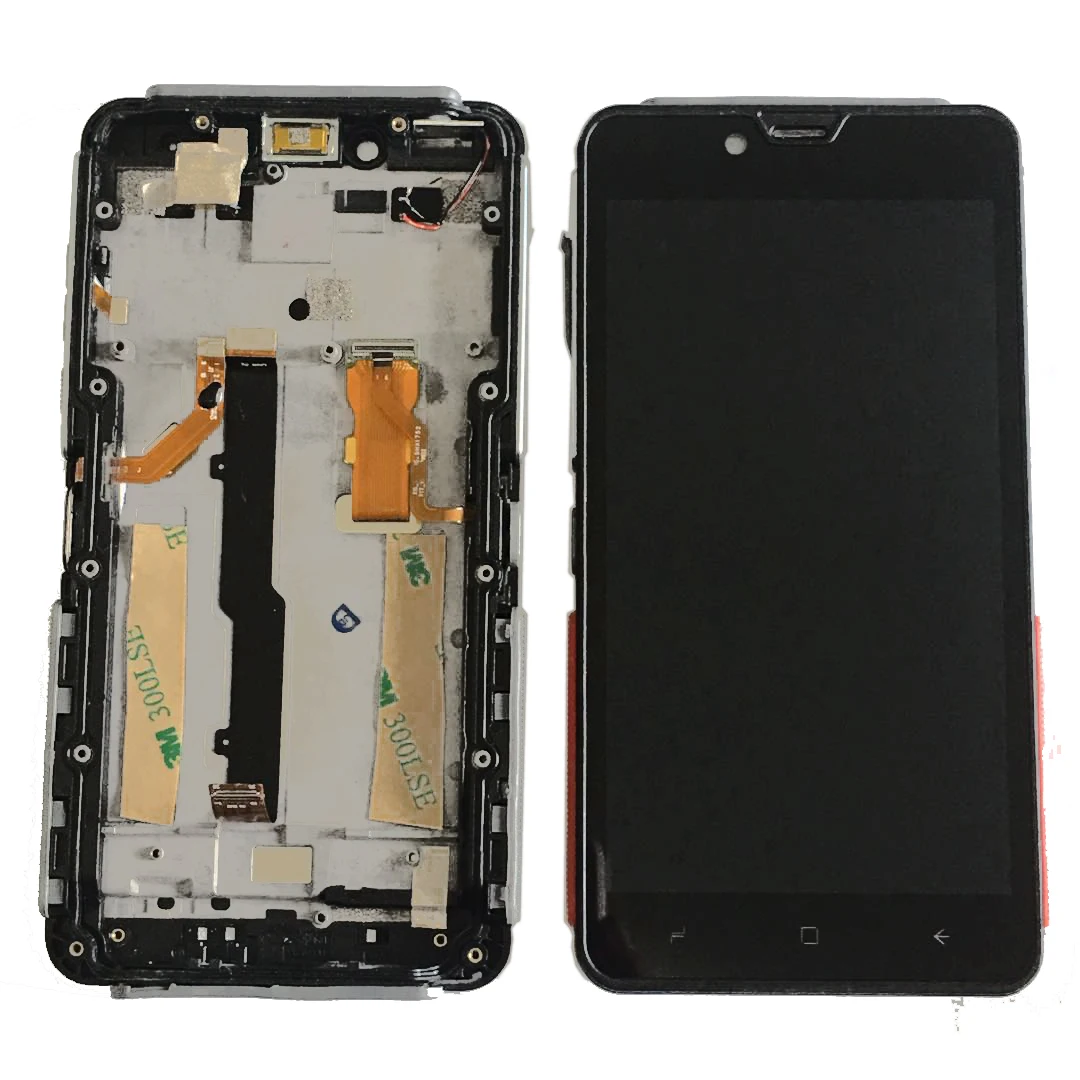 ЖК дисплей 5 дюйма для Elephone Soldier + фотография с черной рамкой и лентой