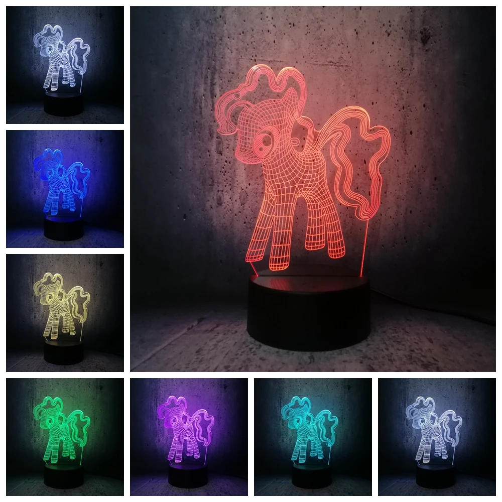 Тонких листов Kawai с рисунком из мультфильма Мой Маленький Пони светильник ing