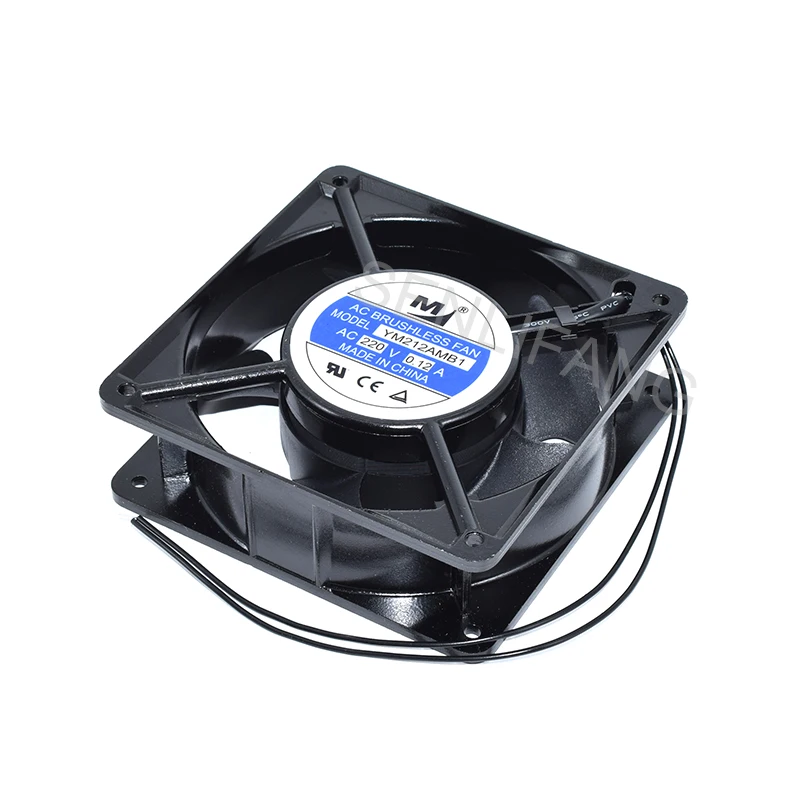 Подлинный новый YM212AMB1 12038 AC220V 0.12A двухпроводный квадратный Вентилятор охлаждения