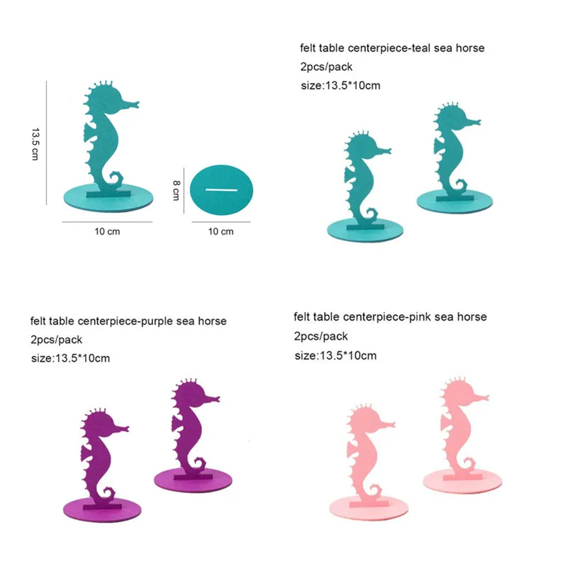 Набор из 2 предметов украшение в виде Русалочки для вечеринки войлочный стол под