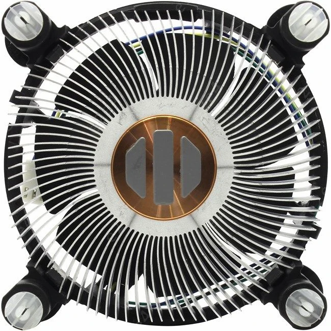 Кулер для процессора BaseTech Original Socket 115x 80 мм 2700 rpm 27 дБ 80W 4-pin PWM Al+Cu (BT-ORIG-ALCU) |