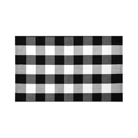 classic buffalo plaid rug cotton hand woven checkered front door mat washable rugs for front porch farmhouse black and white