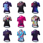 Женская веломайка Weimostar, летняя футболка для горного велосипеда, дышащая велосипедная рубашка, велосипедная форма с защитой от УФ-лучей, одежда для дорожного велосипеда