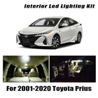 Canbus для Toyota Prius NHW11 NHW20 ZVW30 ZVW40 ZVW50 2001-2018 2019 2020 автомобиля светодиодный внутренний светильник фонарь освещения номерного знака комплект