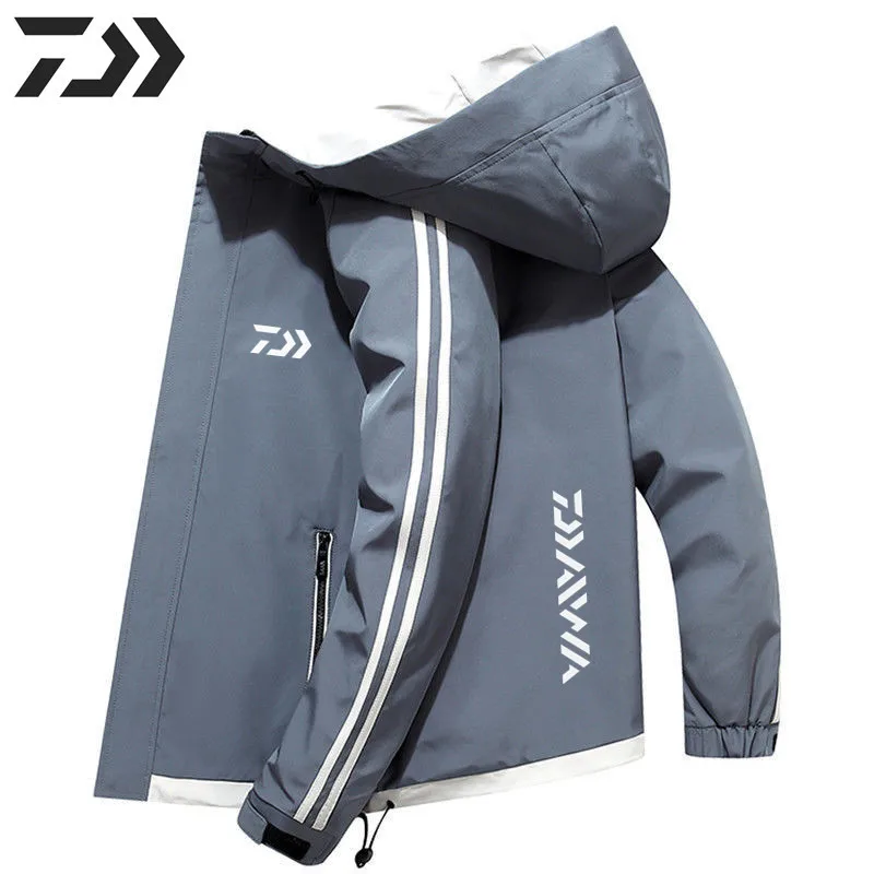

New Daiwa Outdoor Camping Hiking Fishing Jacket Windproof Fishing Clothing Men Breathable Quick Dry Autumn Sport Fishing Clothes