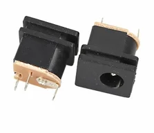 

NEW DC-015 5.5*2.1mm 3 feet Vertical Black