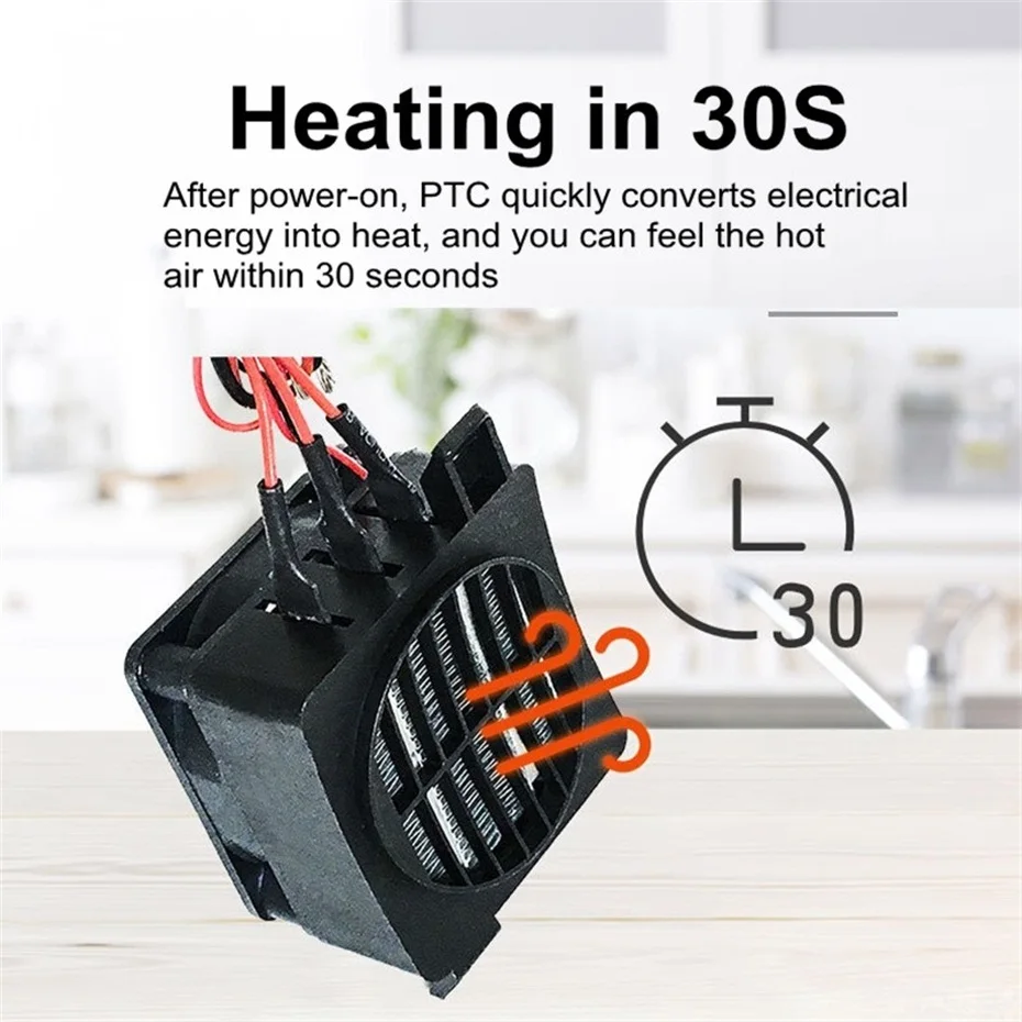 Энергосберегающий комнатный обогреватель 12 В постоянного тока 100 Вт PTC