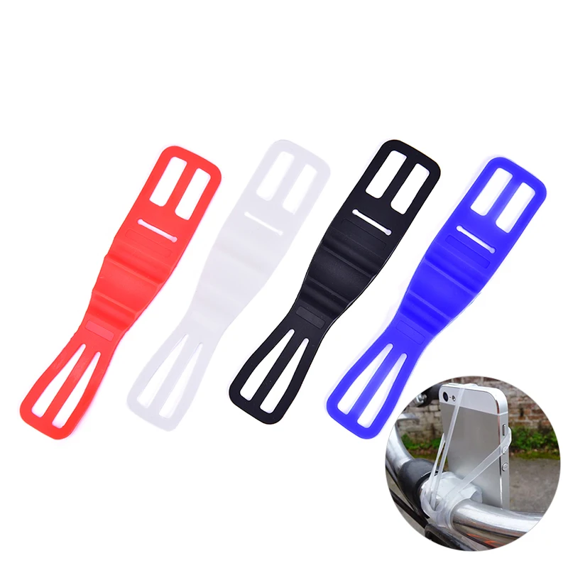 Elastic Bandage Bicycle Accessories Silicone Bike Phone Holder Strap Mountain Road Bike Torch Phone  Bands