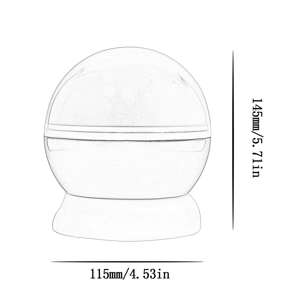 Фантастический вращающийся романтический светильник со звездой Лампа для