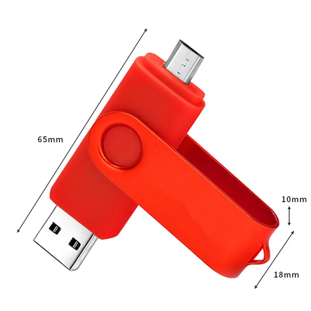 360° Rotation Pen Drive Metal OTG 3 In 1 Type-C Usb Flash Drive USB 2.0 4G 8GB 16GB 32GB PenDrive 64GB 128GB 256GB Free Lgo Gift images - 6